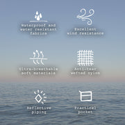 Manteau coupe-vent mauve à capuchon, bébé || Purple wind resistant hooded coat, baby