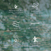 Salopette de pluie rose en polyuréthane, bébé || Pink polyurethane rain overalls, baby