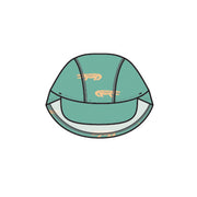Casquette de bain turquoise à motifs de crocodiles, bébé