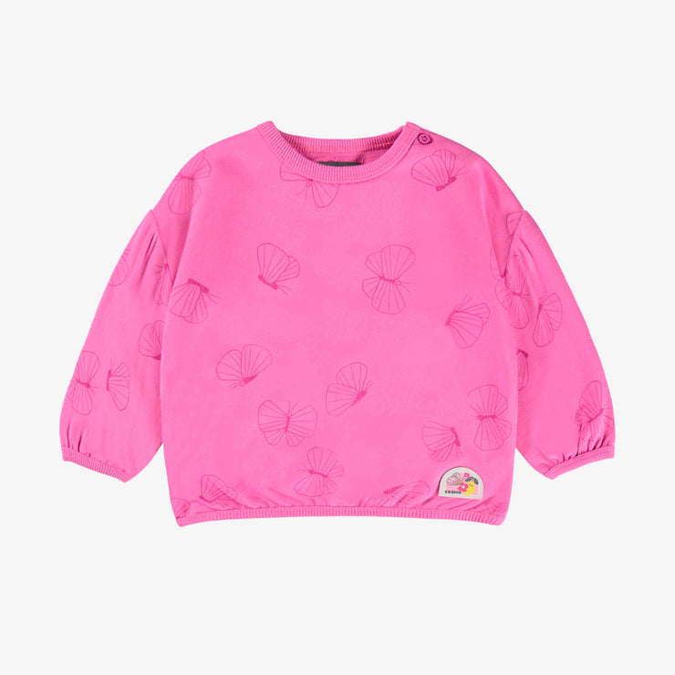 Chandail rose foncé à motifs de coquillages, bébé 