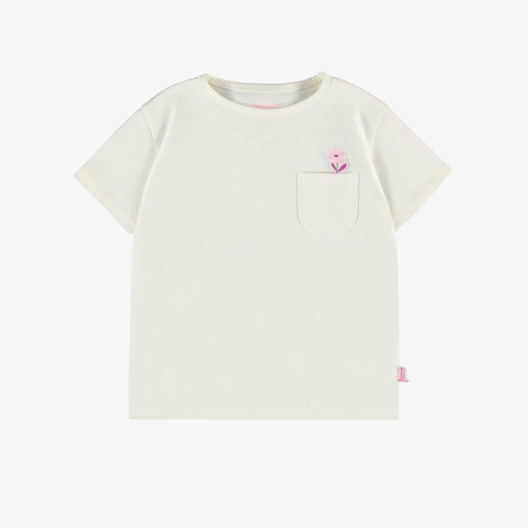 T-shirt crème avec illustration au dos, enfant