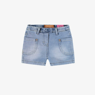 Short bleu pâle en denim, bébé