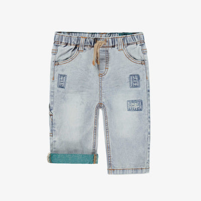 Jean bleu pâle avec écusson étoile, bébé