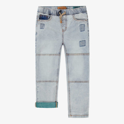 Jean bleu pâle avec écusson étoile, enfant 