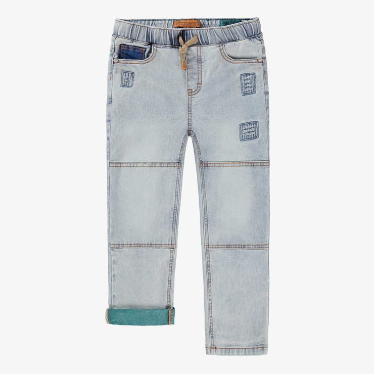 Jean bleu pâle avec écusson étoile, enfant 