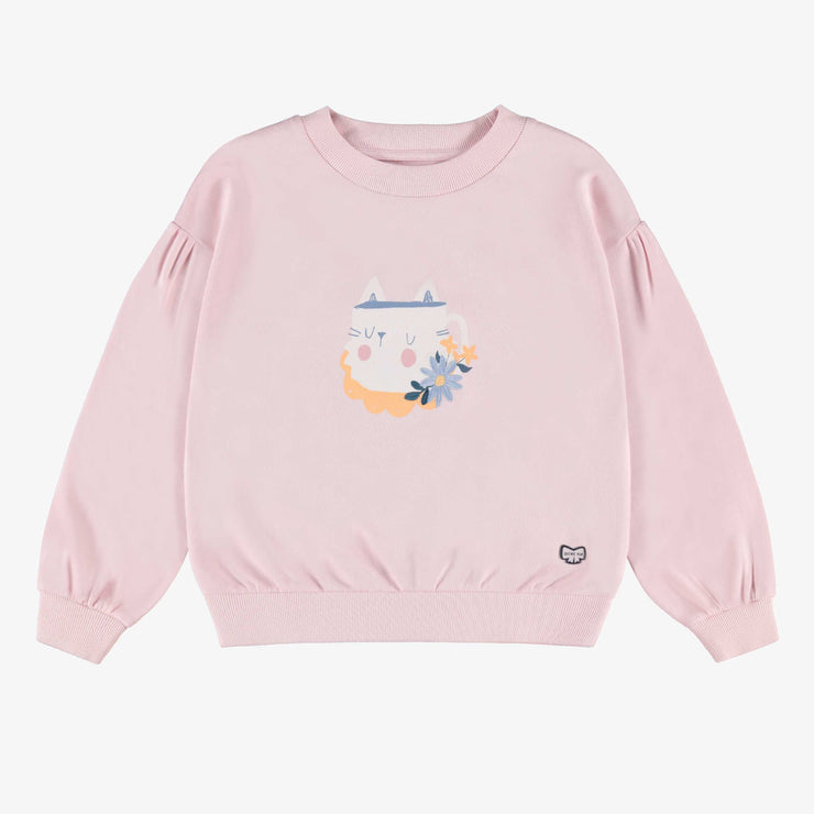 Chandail rose avec illustration, enfant