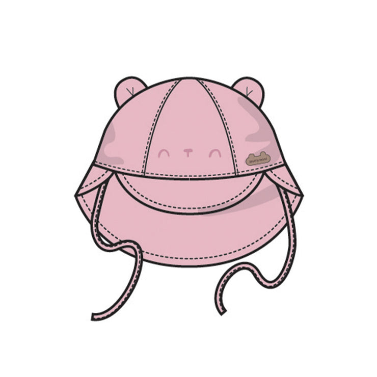 Chapeau cloche rose, bébé