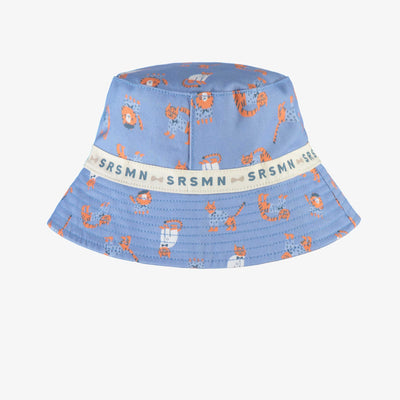 Chapeau de soleil bleu à motifs de tigres, enfant 