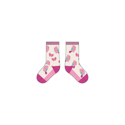 Chaussettes crème à motifs de poires, bébé || Cream socks with pear patterns, baby