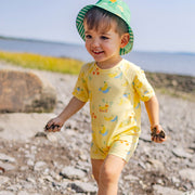 Maillot de bain une pièce jaune à motif de bananes, bébé