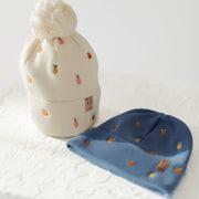 Tuques en tricot avec broderies fruitées, enfant