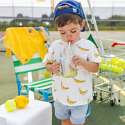 Look du t-shirt crème à motifs de bananes, bébé