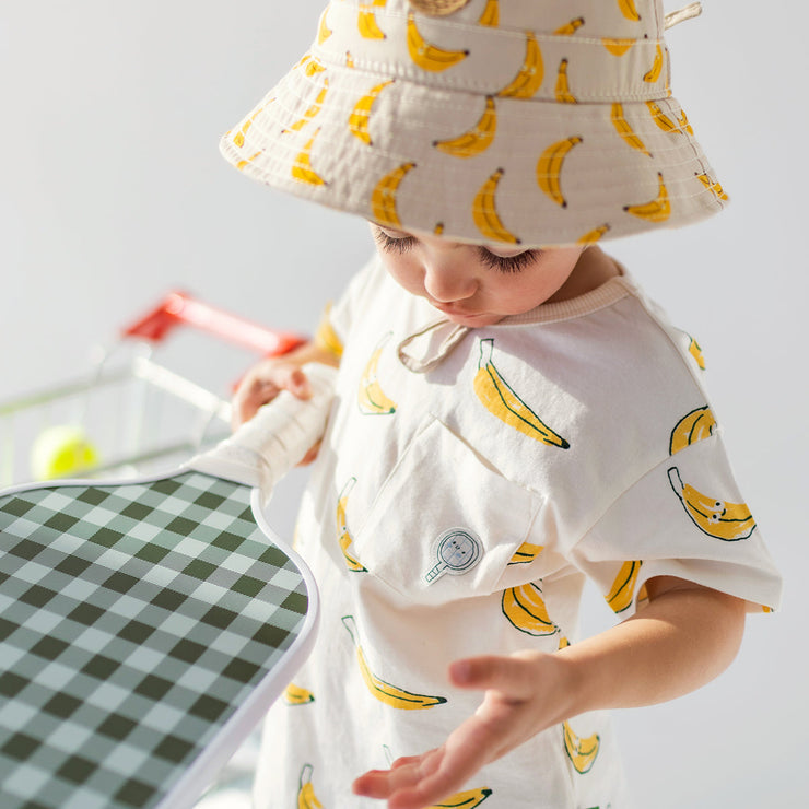 Détails du t-shirt crème à motifs de bananes, bébé