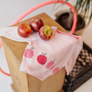 Chandail de maille manches longues pêche motif jacquard fruité , Bébé || Peach long sleeve knitted sweater fruity jacquard pattern, Baby