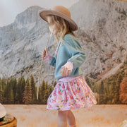 Chapeau de feutre taupe de forme arrondie, enfant || Taupe felt hat with rounded shape, child