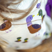 Chandail crème à motifs de canards en coton français, enfant || Cream sweater with duck print in French terry, child