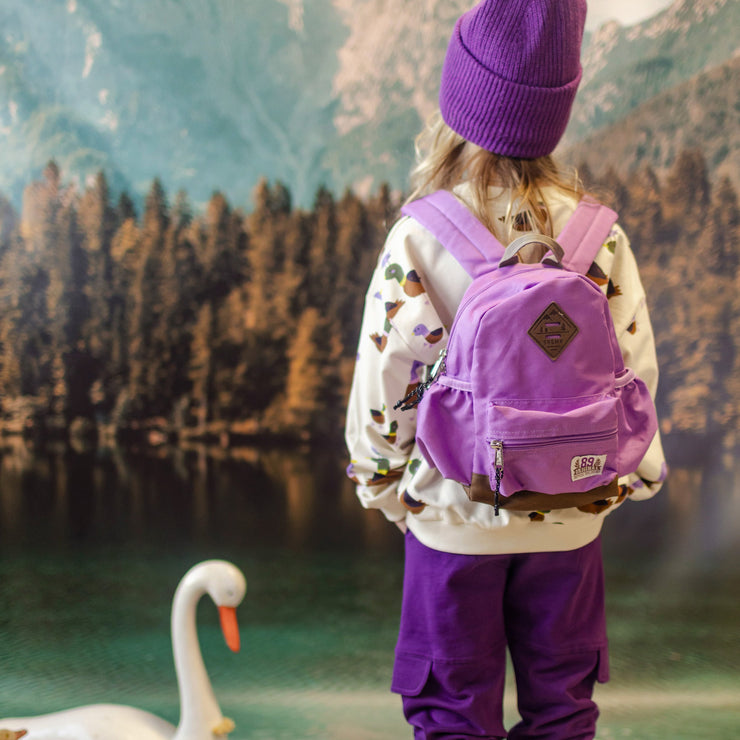 Sac petit format mauve, enfant || Purple small bag, child