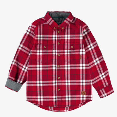 Chemise rouge à carreaux, enfant - Souris Mini