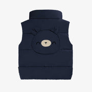 Veste doudoune sans manches bleu marine, bébé