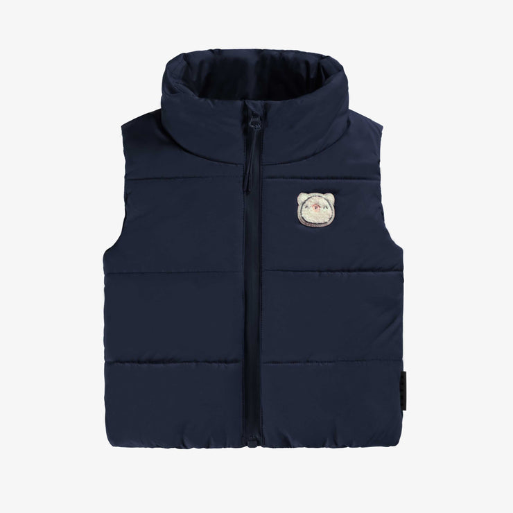Veste doudoune sans manches bleu marine, bébé