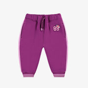 Pantalon mauve style jogger, bébé || Purple jogger pants, baby