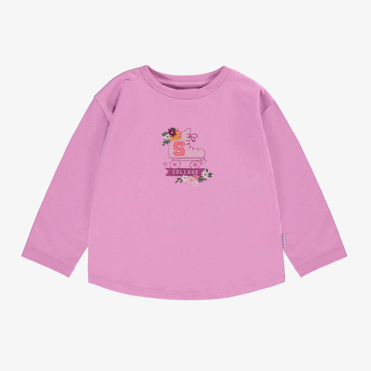 T-shirt mauve avec imprimé, bébé || Purple t-shirt with print, baby