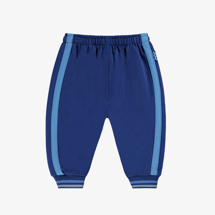 Pantalon bleu style jogger, bébé  || Blue jogger pants, baby