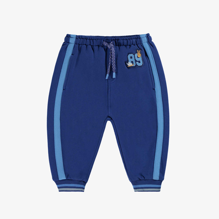 Pantalon bleu style jogger, bébé  || Blue jogger pants, baby