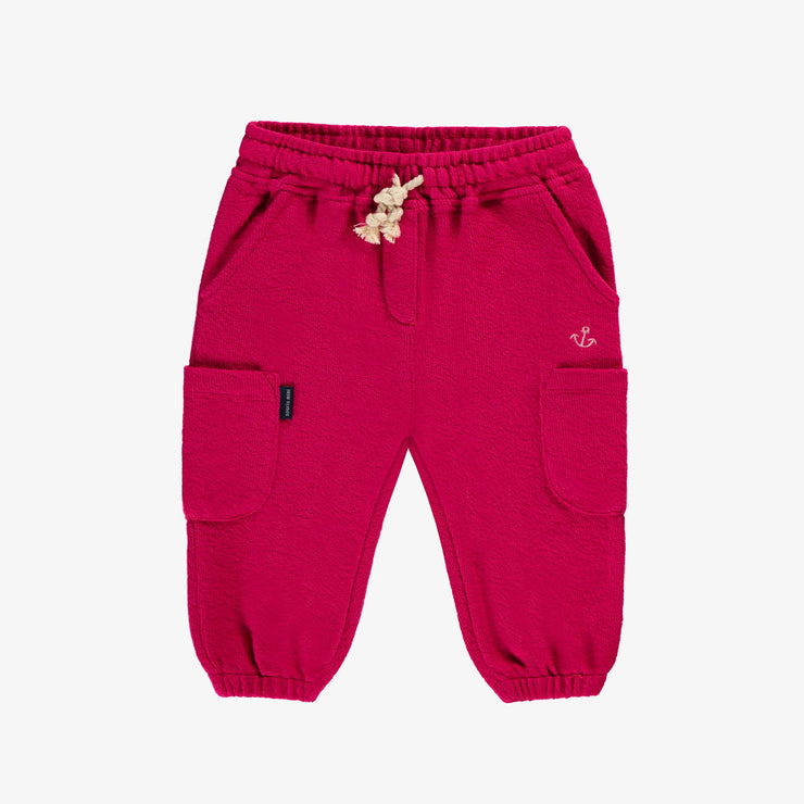 Pantalon fuchsia style jogger, bébé  || Fuchsia jogger pants, baby