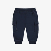 Pantalon bleu marine style jogger, bébé  || Navy blue jogger pants, baby
