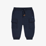 Pantalon bleu marine style jogger, bébé  || Navy blue jogger pants, baby