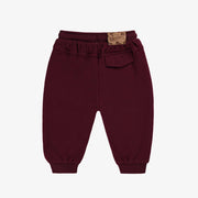 Pantalon bourgogne style jogger, bébé