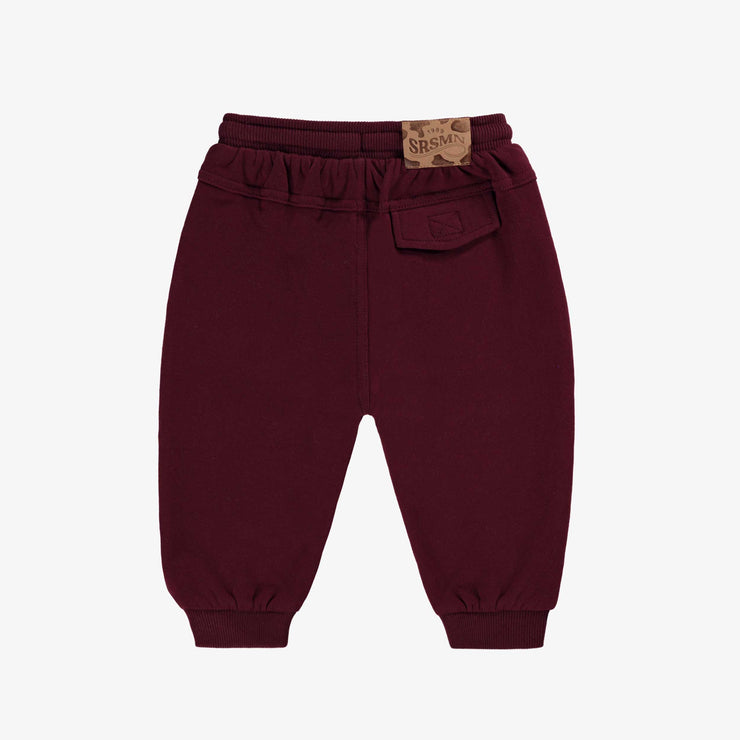 Pantalon bourgogne style jogger, bébé