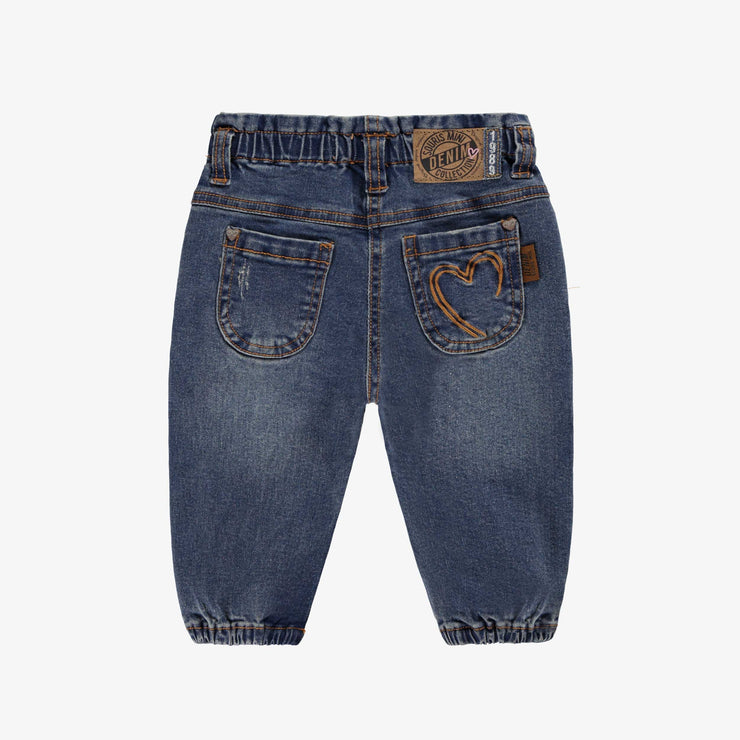 Jean bleu taille sac en papier, bébé