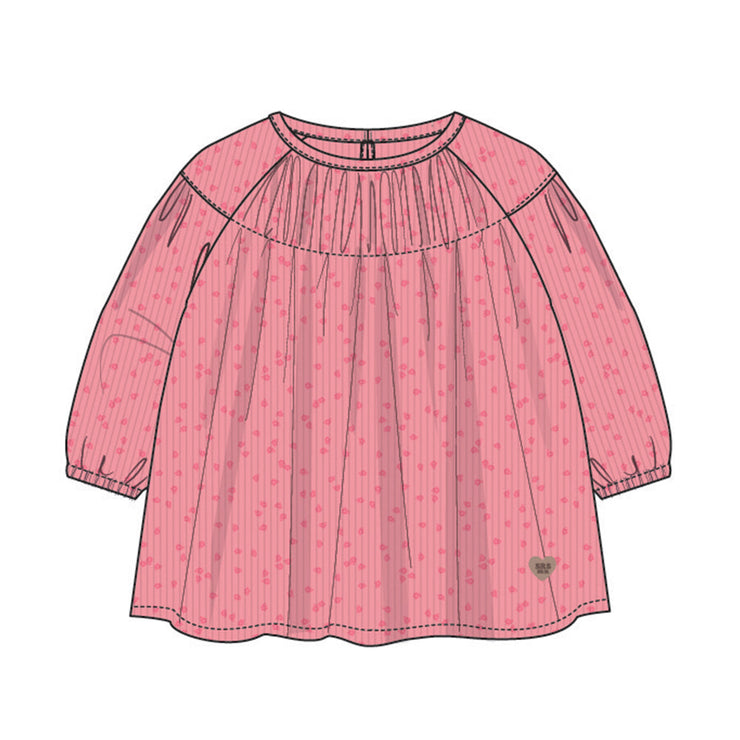 Robe rose à motifs, bébé