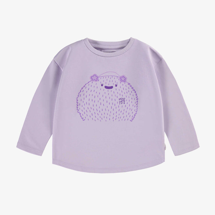 T-shirt mauve avec illustration, bébé