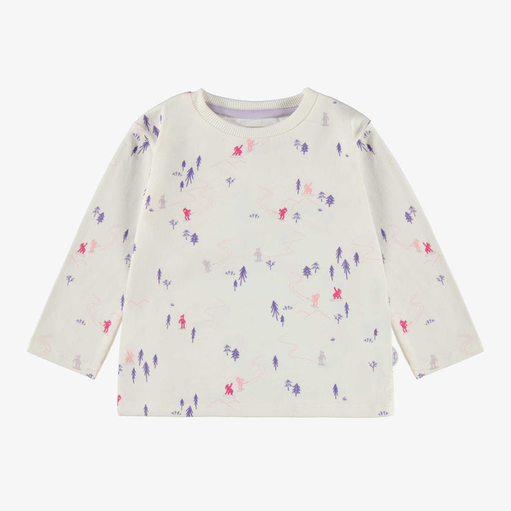 T-shirt crème avec motifs, bébé