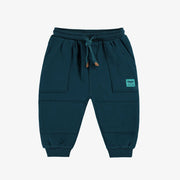 Pantalon bleu sarcelle style jogger, bébé