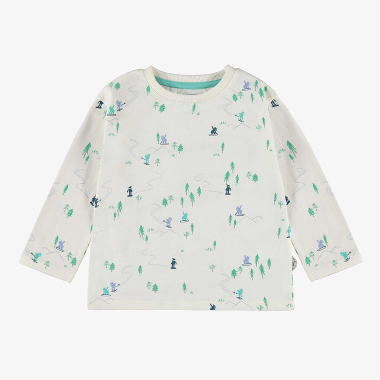 T-shirt crème avec motifs, bébé
