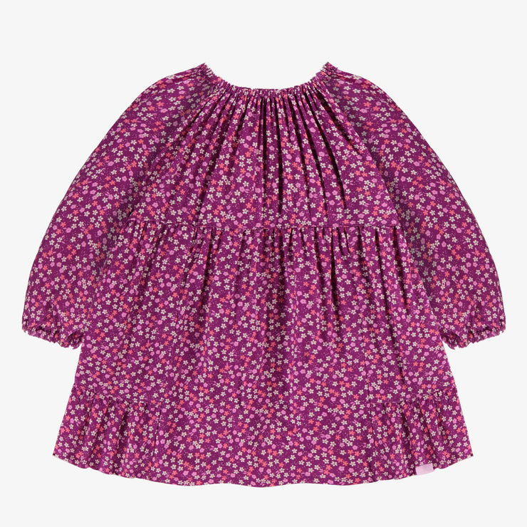 Robe mauve à motif floral, bébé