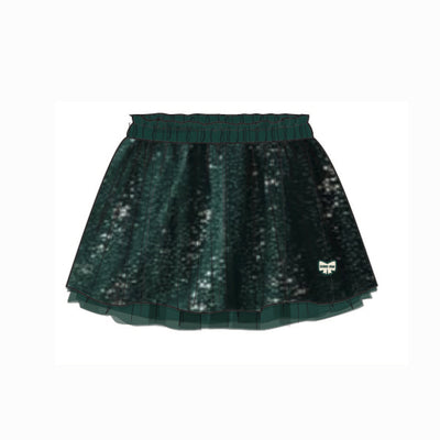 Jupe verte à paillettes, bébé