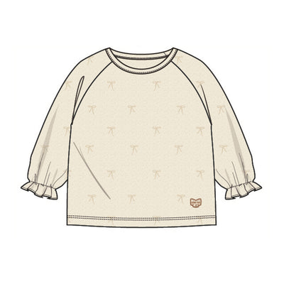 T-shirt crème à motifs, bébé