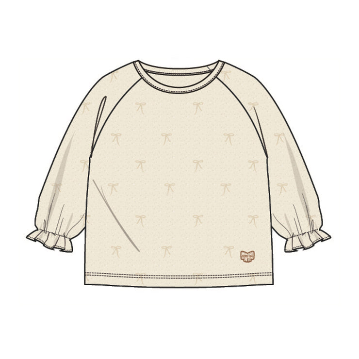 T-shirt crème à motifs, bébé