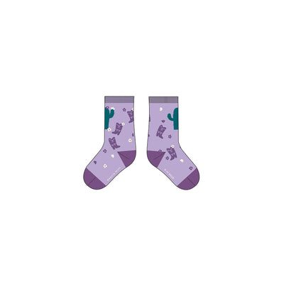 Chaussettes mauves à motifs, bébé