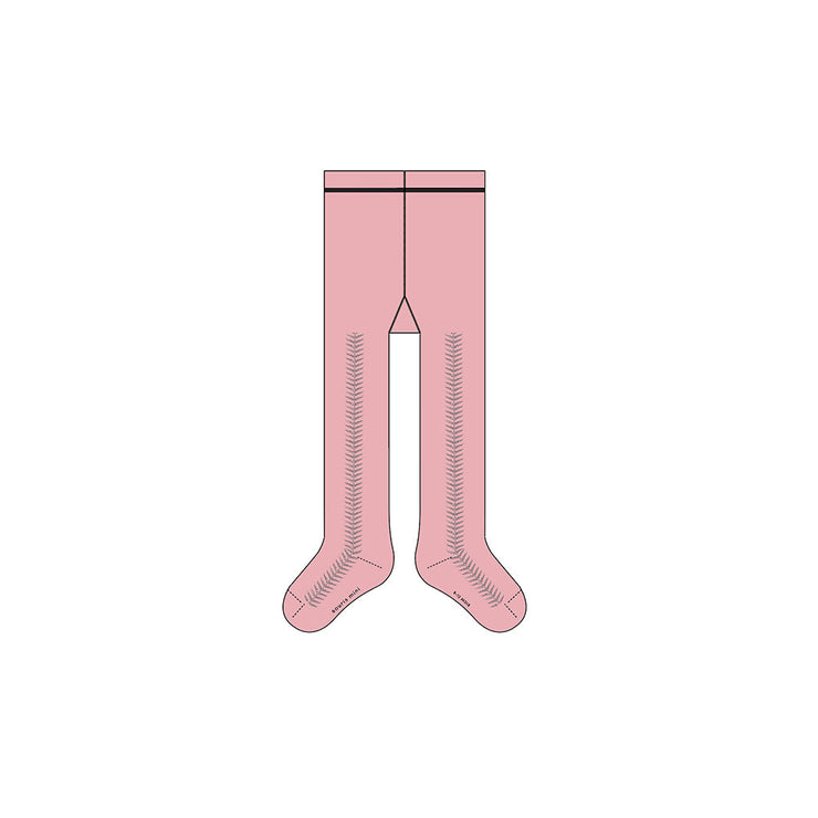 Collant rose avec motif en pointelle, bébé