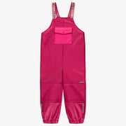 Salopette de pluie rose, enfant
