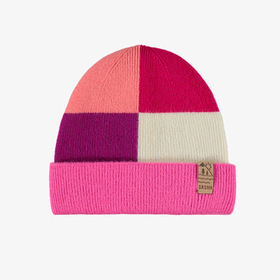 Tuque multicolore en tricot, enfant