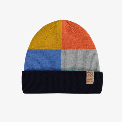 Tuque multicolore en tricot, enfant