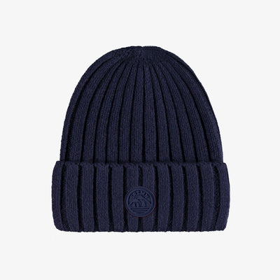 Tuque bleu marine en tricot, enfant
