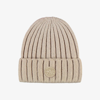 Tuque crème en tricot, enfant